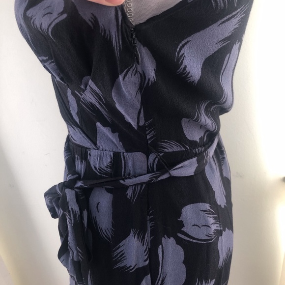 { Leith } Tie Waist Print Jumpsuit - Picture 8 of 10